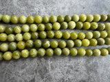 8mm Green Jade Round Beads