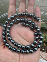 Hematite | Faceted Round Beads | 8mm | 128 Facets