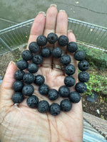 Lava Rock Stone | Round Beads | 12mm