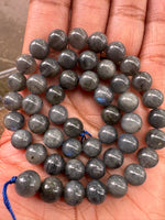 Labradorite | Dark | Round Beads | 8mm | AA Grade
