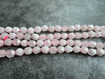 Rose Quartz | Faceted Round Beads | 8mm | B Grade