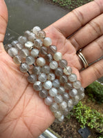 Moonstone (Grey) | Round Beads | 8mm | A Grade
