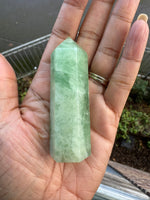 Green Fluorite | 6 Side Tower Point