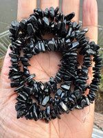 Black Tourmaline | Chip Beads | 5-8mm | 32" String