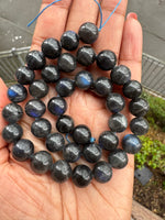 Labradorite | Black | Round Beads | 10mm | AA Grade