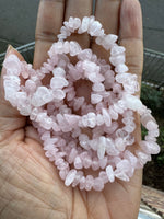 Rose Quartz | Chip Beads | 5-8mm | 32" String