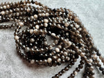 Silver Sheen Obsidian | Round Beads | B Grade | 4mm