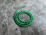 4mm Green Onyx Round Beads