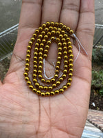 Hematite (Gold) | Round Beads | 4mm