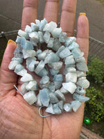 Aquamarine | Rough Raw Stone Beads | 10-15mm