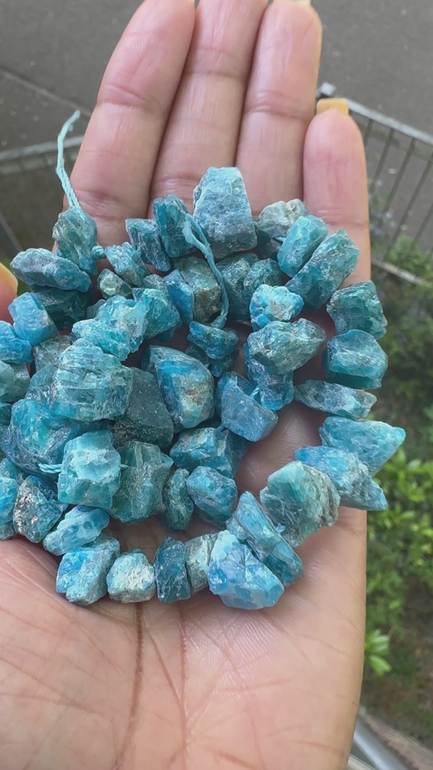 Apatite | Rough Raw Stone Beads | 10-15mm