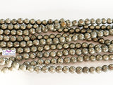 A Grade Pyrite Round Beads - 8mm