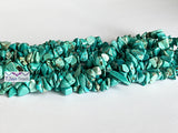 Blue Turquoise (Stabilised) Chip Beads 5-8mm