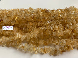 Natural Citrine Chip Beads