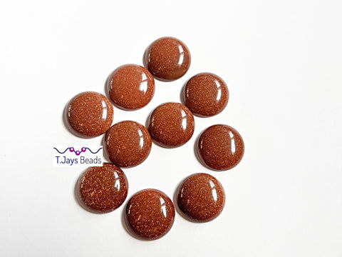 Goldstone Round/Coin Cabochon (20mm)