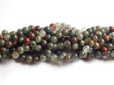6mm African Bloodstone Jasper Round Beads