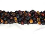 Tiger Eye (Mixed Colour) | Round Beads | 8mm | A Grade