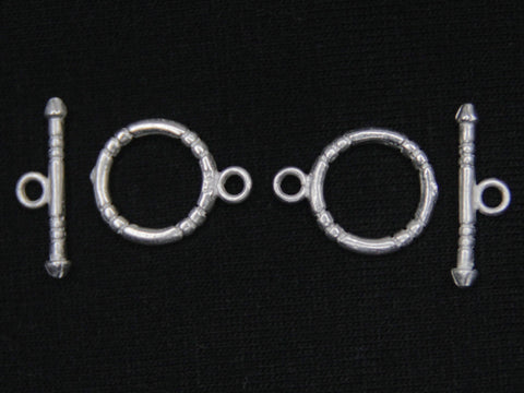 Sterling Silver Fancy Toggle Clasp