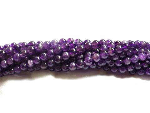 Amethyst Beads - 6mm - AB Grade