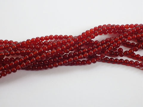 A Grade Carnelian Beads - 4mm