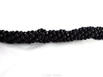 Black Onyx (Faceted)| Round Beads | 4mm | A Grade