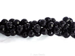 Black Onyx (Faceted)| Round Beads | 8mm | A Grade