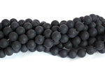 Black Onyx (Frosted) | Round Beads | 8mm