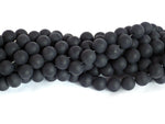 Black Onyx (Frosted) | Round Beads | 6mm