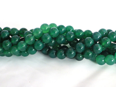 10mm Green Onyx Round Beads