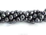 Hematite | Faceted Round Beads | 8mm | 64 Facets