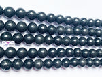 Shungite (Stabilised)| Round Beads | 6mm
