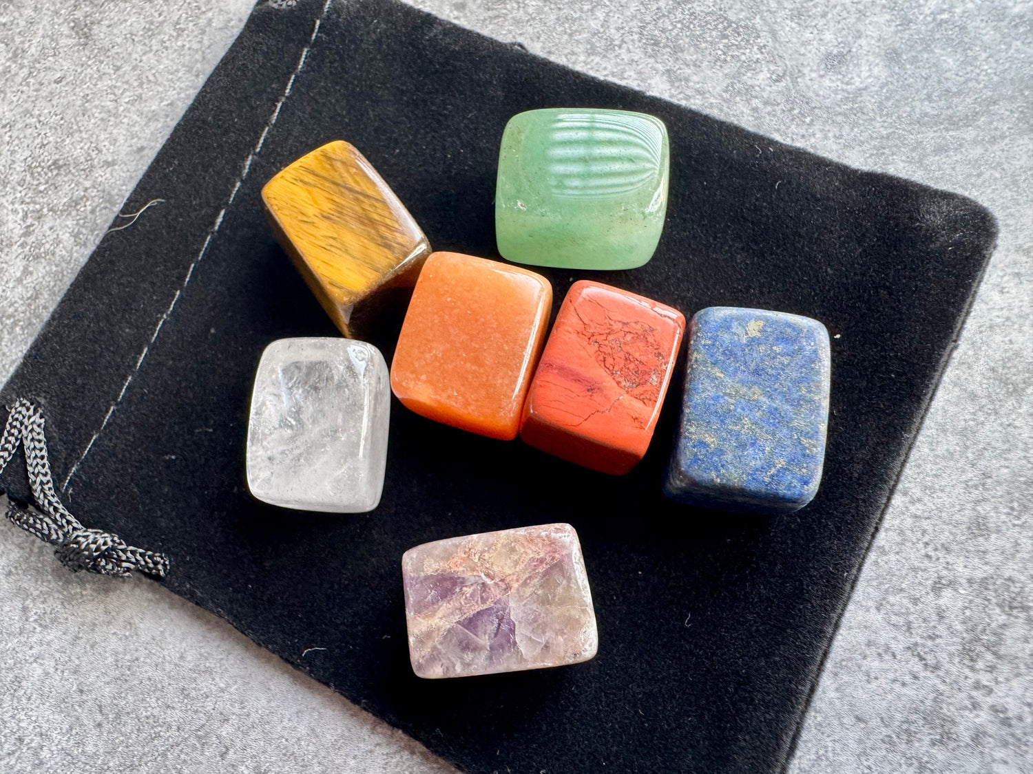 Chakra Tumbled Gemstone Healing Set | 7 Stones