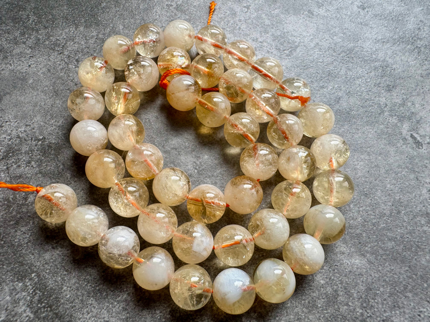 Citrine | Round Beads | 8mm | B Grade