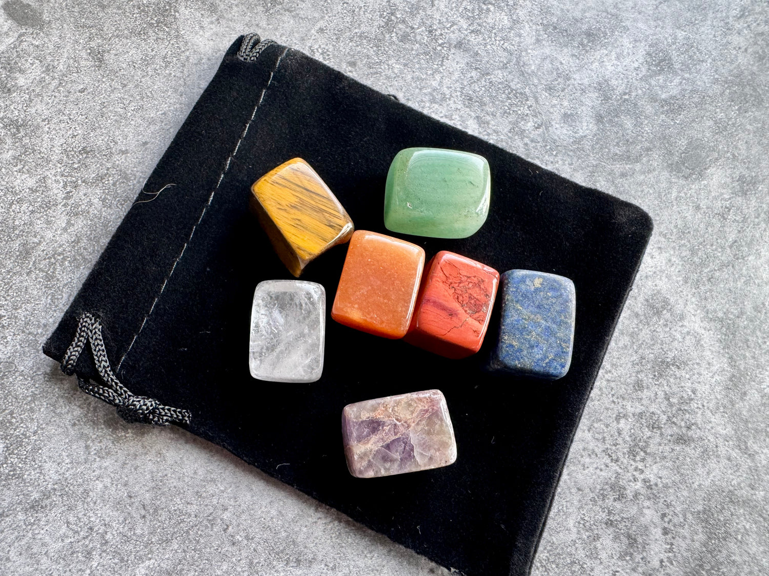 Chakra Tumbled Gemstone Healing Set | 7 Stones