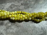 8mm Oliven Jade Round Beads L