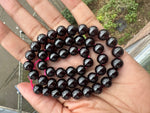 8mm garnet round beads