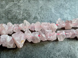 Rose Quartz  | Rough Raw Stone Beads | 10-15mm