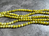 8mm Oliven Jade Round Beads L