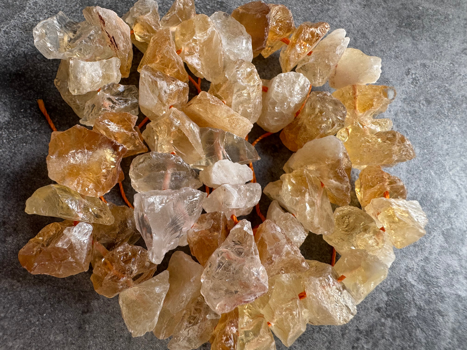 Citrine  | Rough Raw Stone Beads | 10-15mm