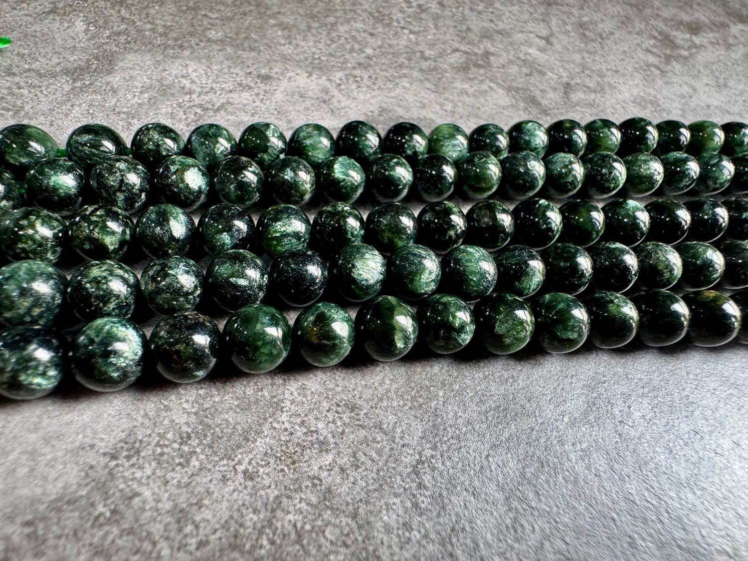 Seraphinite | Round Beads | 7.8mm | A Grade