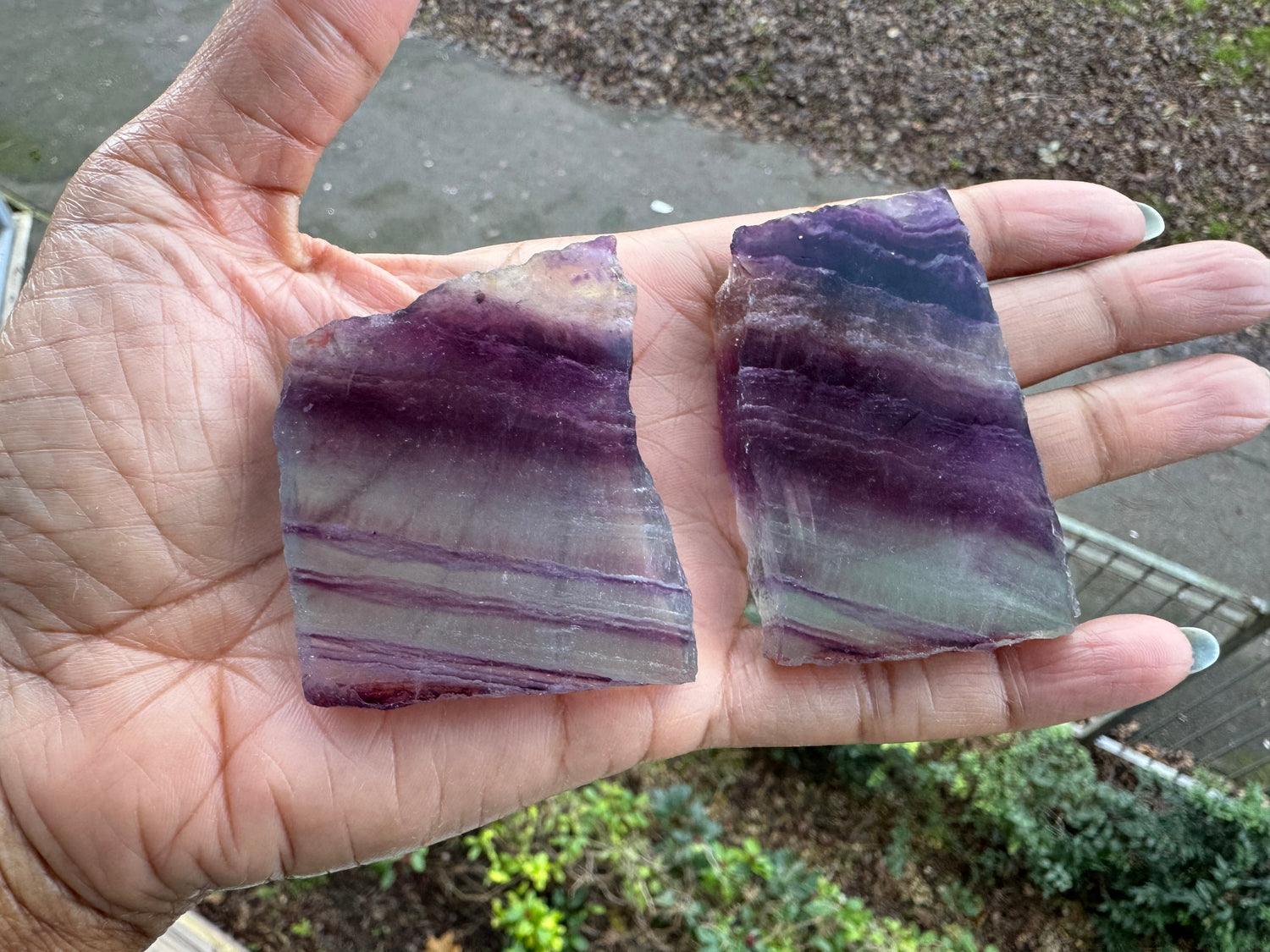 Rainbow Fluorite| Rough Slabs | Gemstone Crystals | 10-8cm