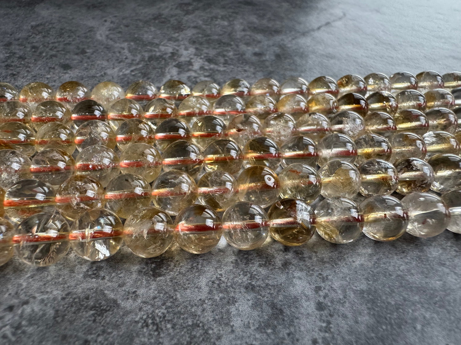Citrine | Round Beads | 8mm | A Grade
