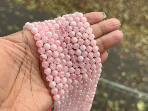 Rose Quartz (Madagascar) | Round Beads | 6mm