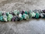 Rainbow Fluorite  | Rough Raw Stone Beads | 10-15mm