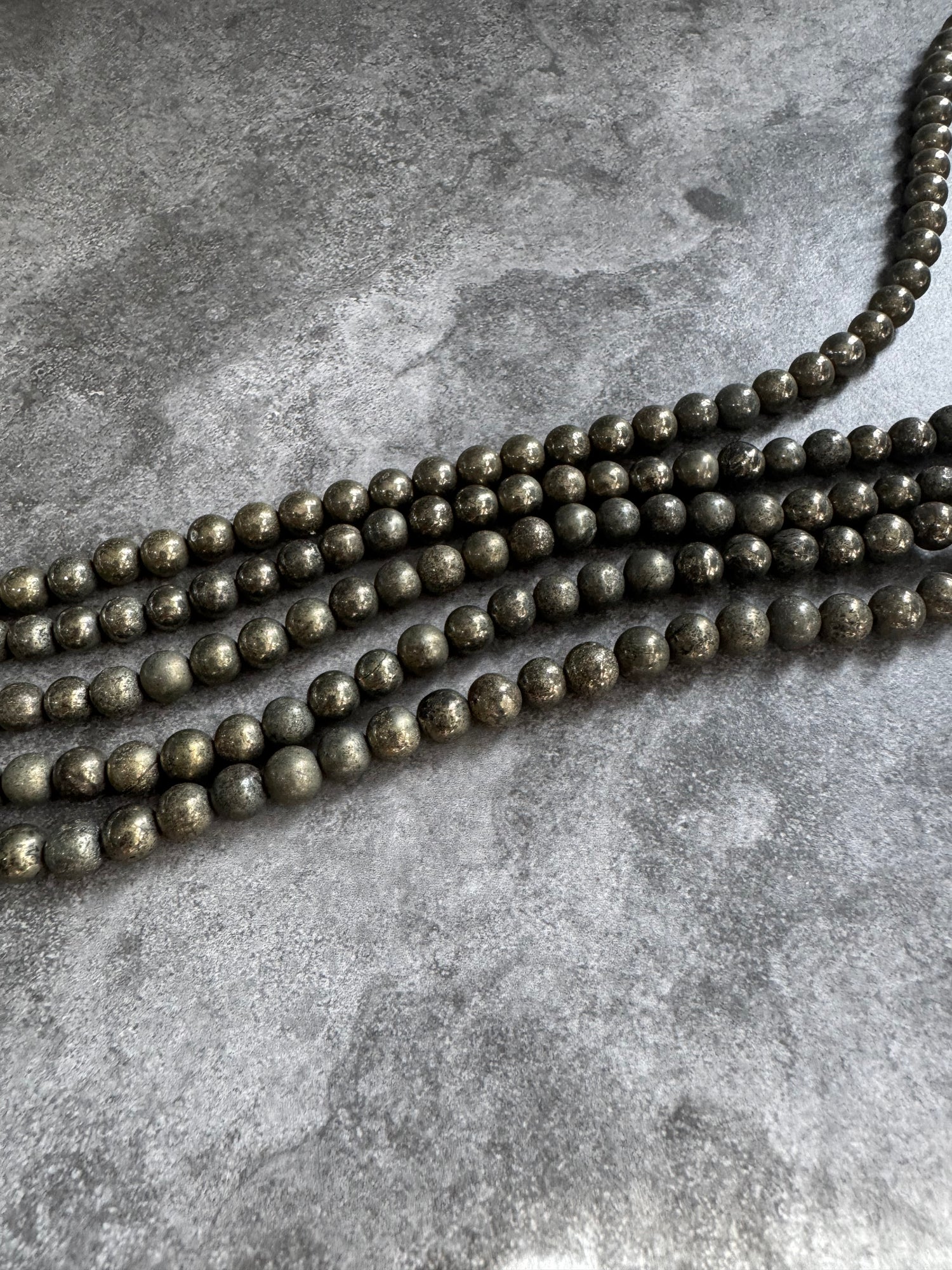 Pyrite | Round Beads | 6mm | A Grade
