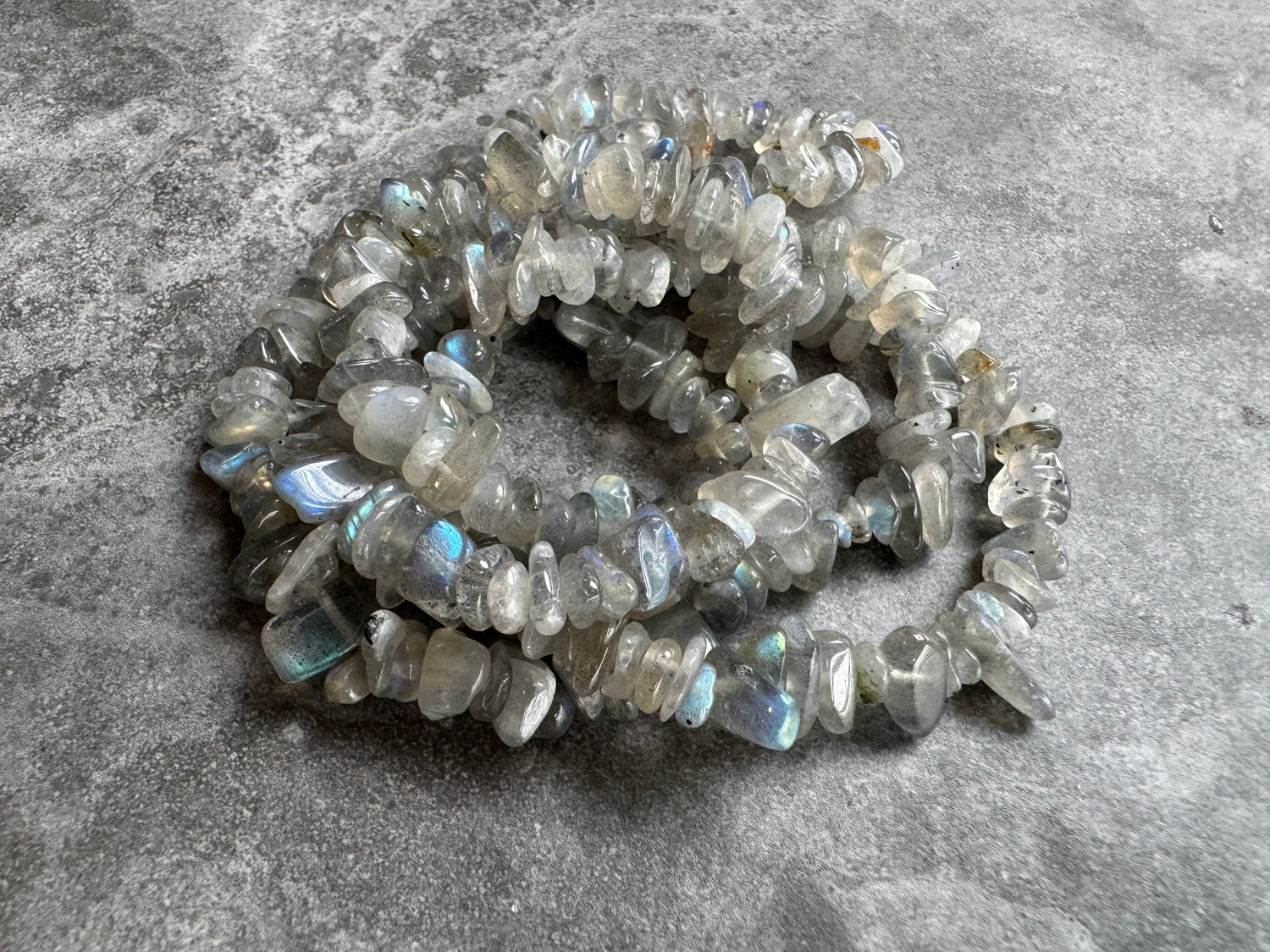 Labradorite | Chip Beads | 5-8mm | A Grade | 32" String