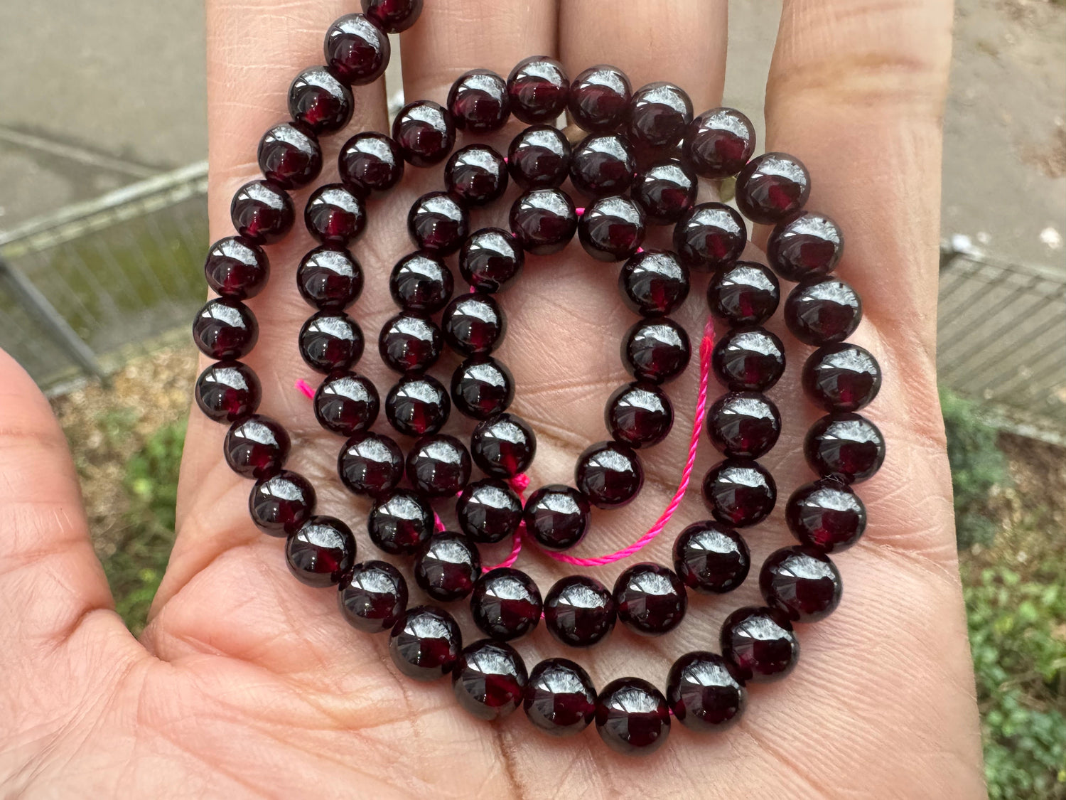 Garnet | Round Beads | 6mm