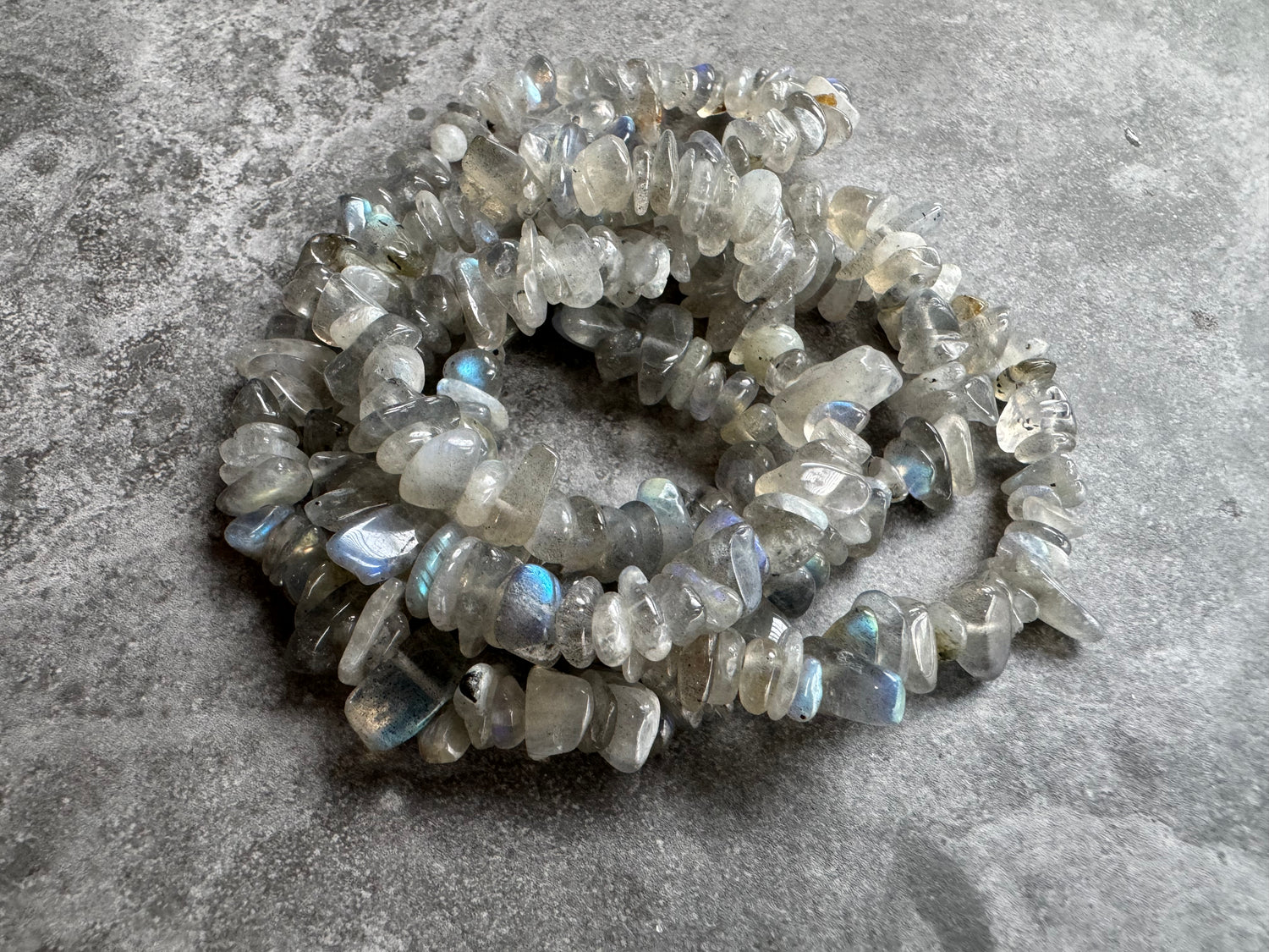 Labradorite | Chip Beads | 5-8mm | A Grade | 32" String