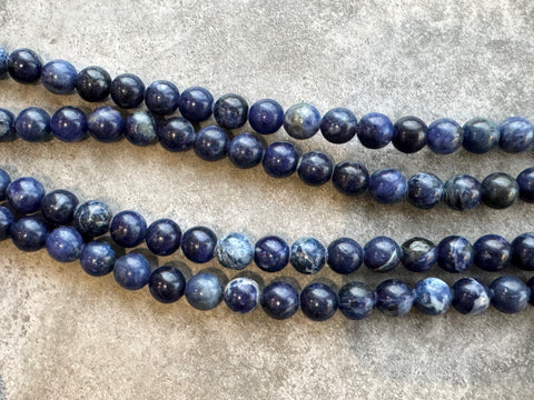 8mm Sodalite Round Beads
