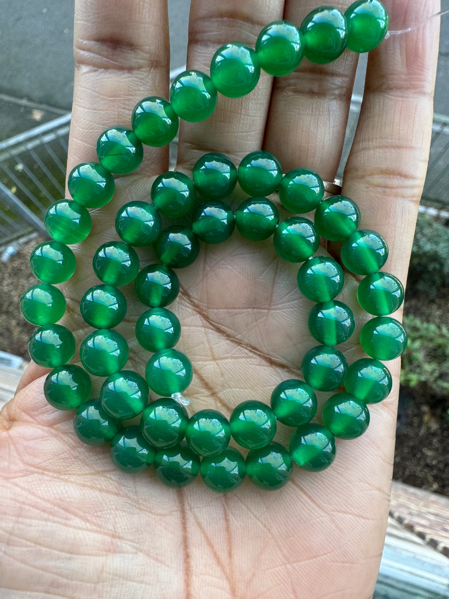 Green Onyx | Round Beads | 8mm
